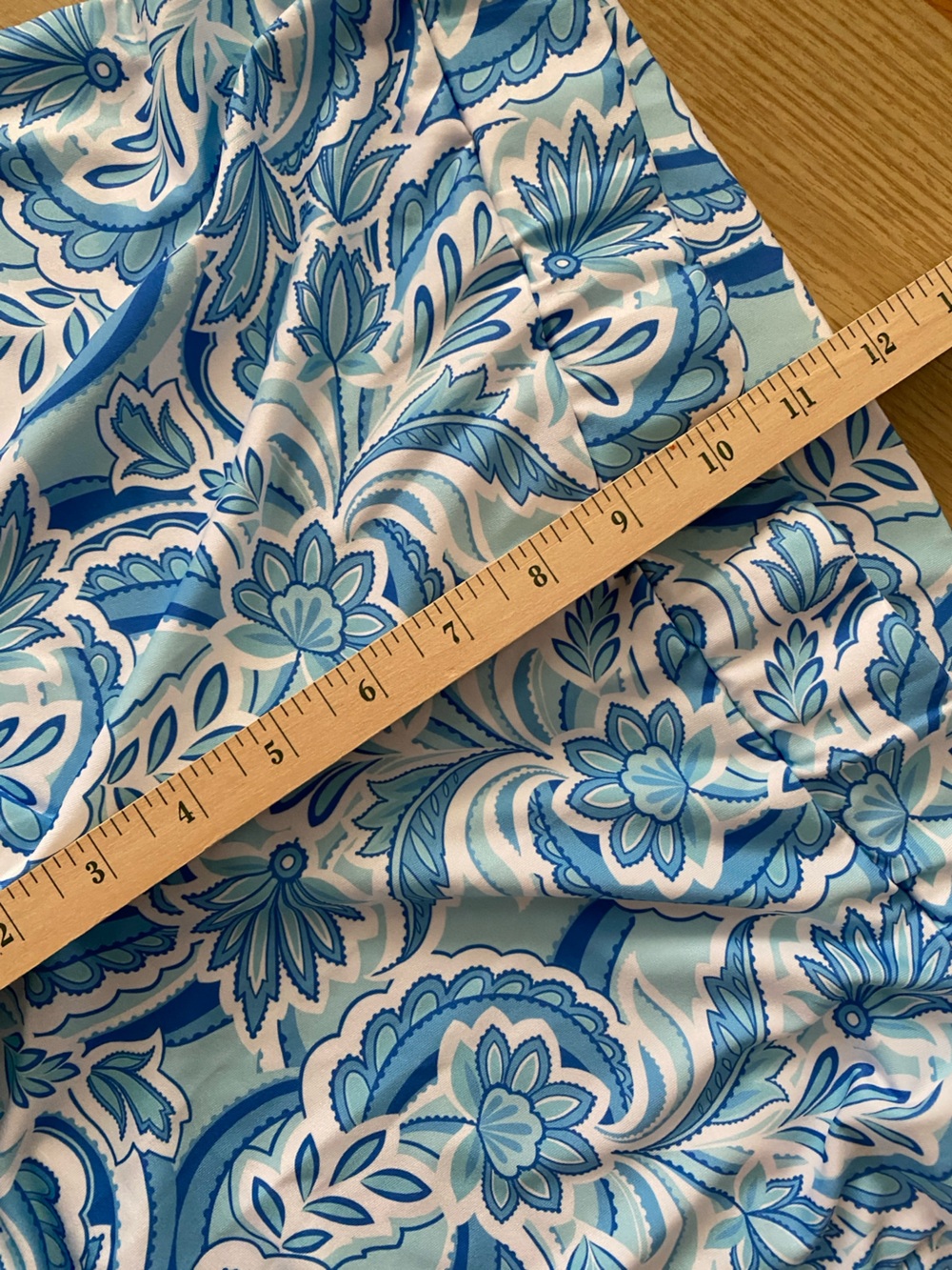 Stella Parker Blue Floral Print Women’s Lounge Pants capri length. NWT SMALL - Picture 6 of 9